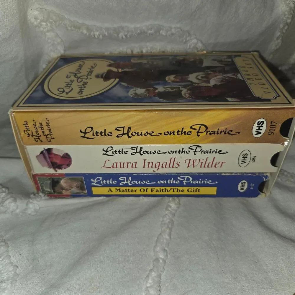 Little House On The Prairie VHS Box Set 3 Video Tapes  nostaglia gift memories